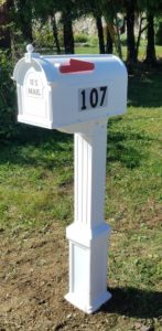 Install picture of mailbox