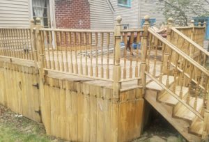 After picture of deck